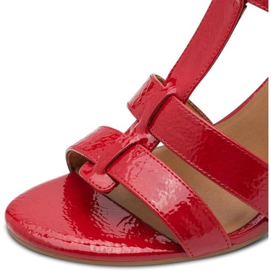 Czerwone Lakierowane Sandały Damskie Marco Tozzi 2-28333-46 520 – Elegancja w Wydaniu Premium