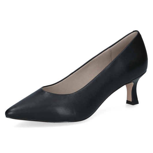 Skórzane Czółenka Damskie Caprice 9-22401-47 Czarne