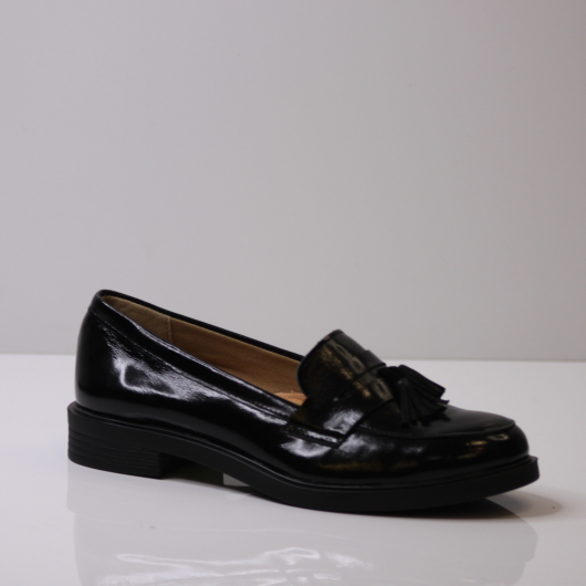 Półbuty damskie Jaromin skórzane lakierowane