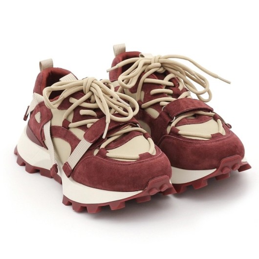 Bordowe sneakersy damskie Scaviola GR-J26-245 – designerski styl i wygoda