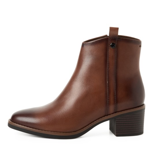 Brązowe Skórzane Botki Damskie Marco Tozzi 2-25325-47 – Elegancja i Komfort FEEL ME Brązowe Skórzane Botki Damskie Marco Tozzi 2-25325-47 – Elegancja i Komfort FEEL ME