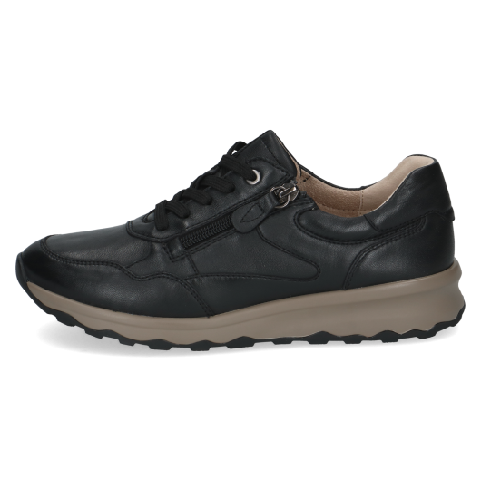 Czarne Skórzane Sneakersy Damskie Caprice 9-23719-47 – Perfekcyjne Połączenie Klasyki, Funkcjonalności i Wygody