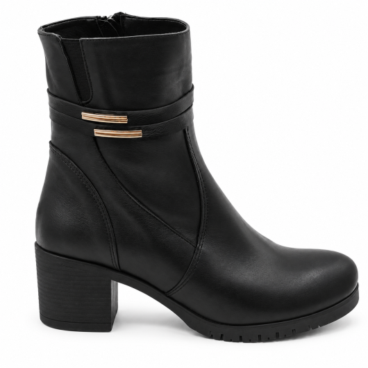 Skórzane Botki Damskie Czarne Brodacz 8966 – Eleganckie i Wygodne Skórzane Botki Damskie Czarne Brodacz 8966 – Eleganckie i Wygodne