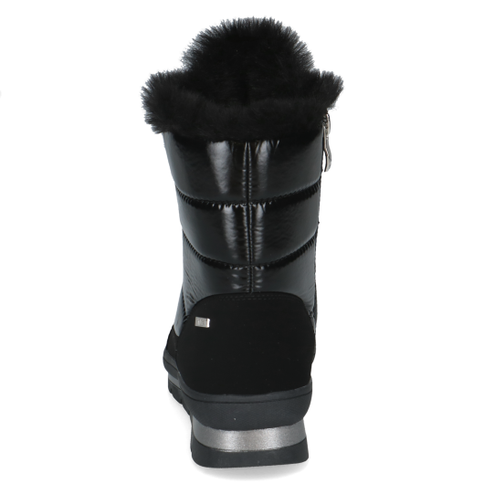 Czarne Ocieplane Śniegowce / Botki Damskie Caprice 9-26226-41 019 Black Comb
