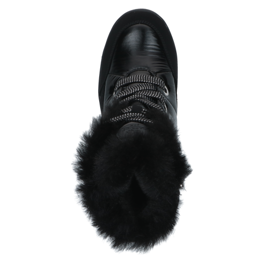 Czarne Ocieplane Śniegowce / Botki Damskie Caprice 9-26226-41 019 Black Comb