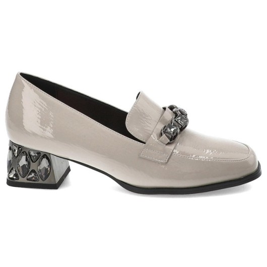 Lakierowane skórzane półbuty damskie S-Barski