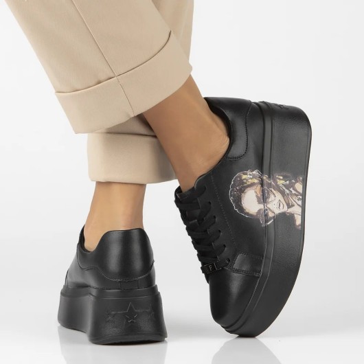 Skórzane sneakersy Filippo czarne