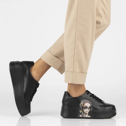 Skórzane sneakersy Filippo czarne