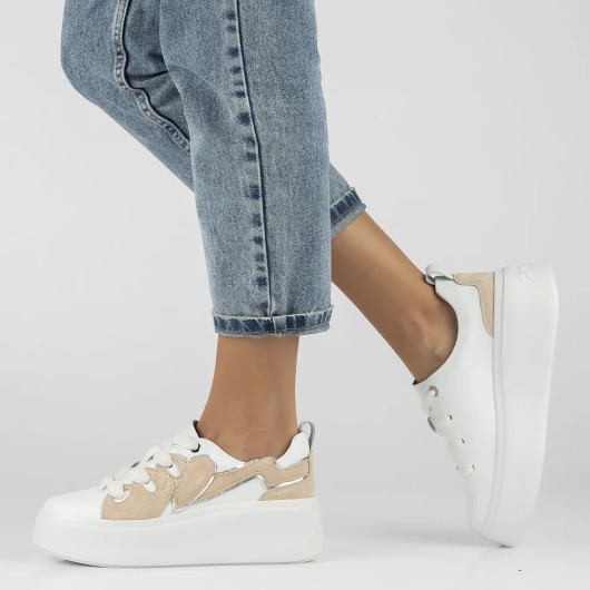 Białe Skórzane Sneakersy Filippo