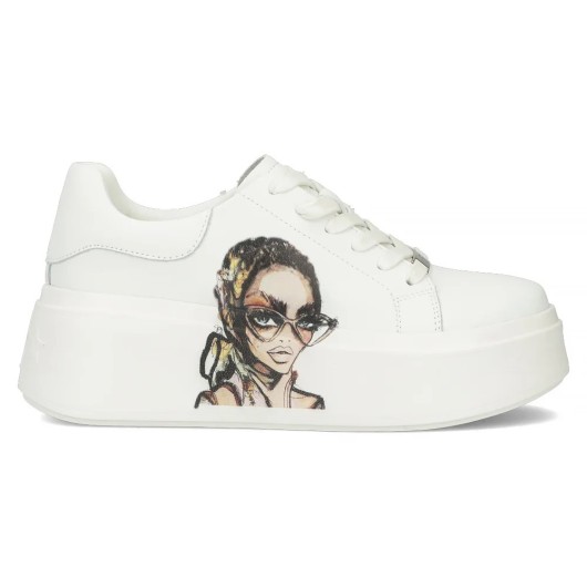 Białe Skórzane Sneakersy Filippo