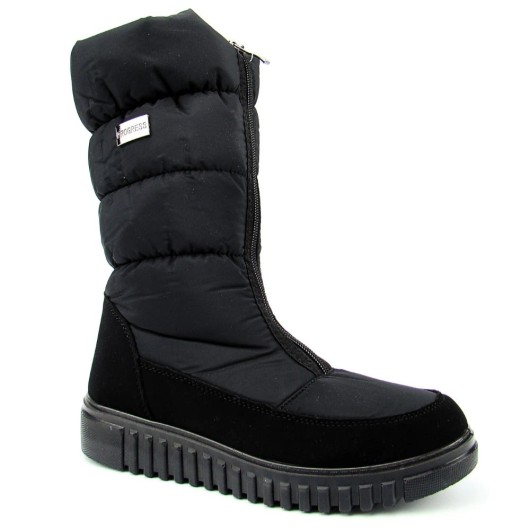 Długie czarne śniegowce damskie Progress