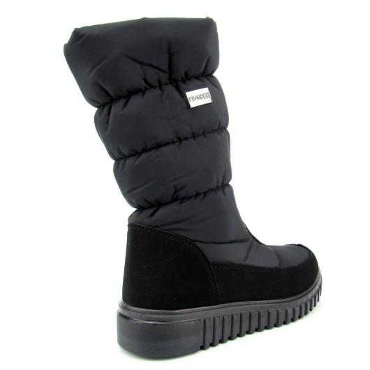 Długie czarne śniegowce damskie Progress