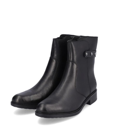 Skórzane botki damskie Rieker