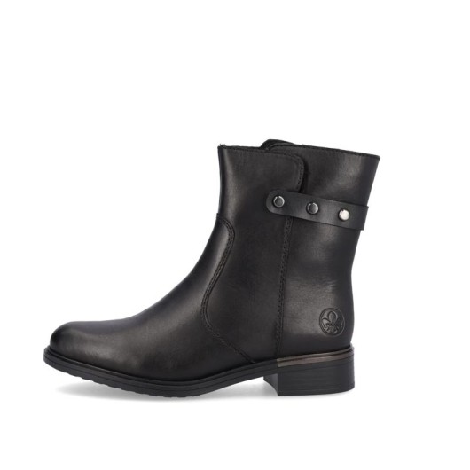 Skórzane botki damskie Rieker