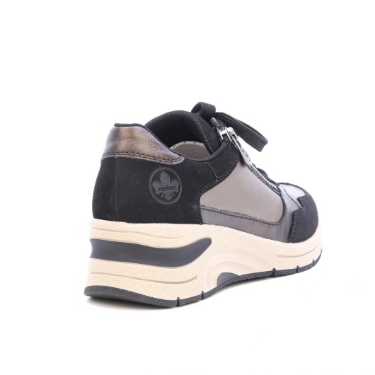 Sneakersy damskie Rieker z łączonych materiałów