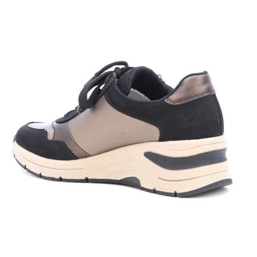 Sneakersy damskie Rieker z łączonych materiałów