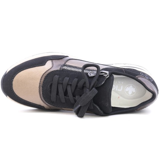 Sneakersy damskie Rieker z łączonych materiałów