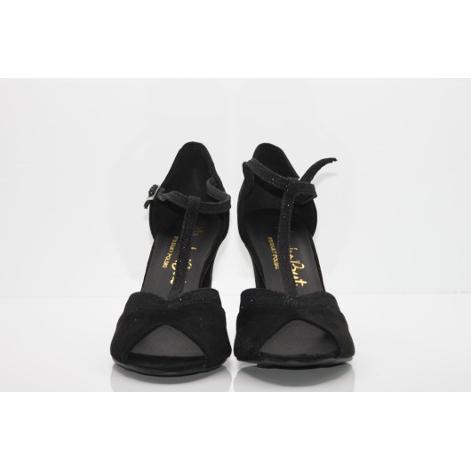 Sandałki damskie Marko-But czarne zamszowe