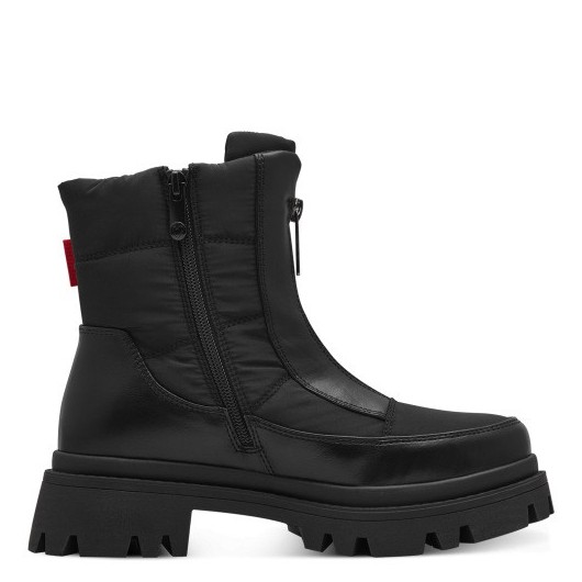 Śniegowce czarne z ozdobną klamerką Marco Tozzi