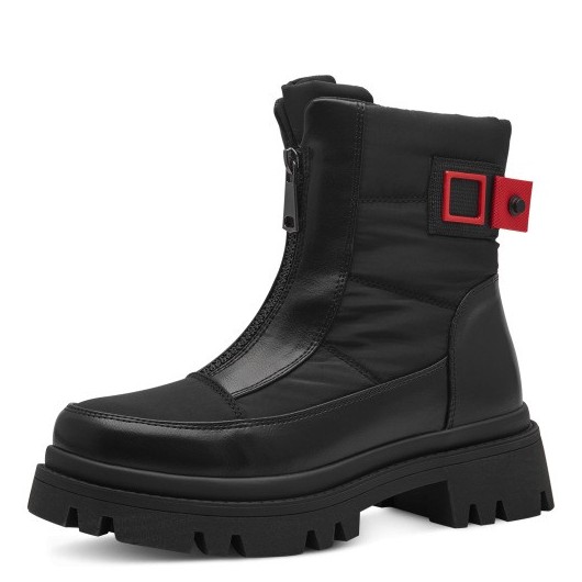 Śniegowce czarne z ozdobną klamerką Marco Tozzi