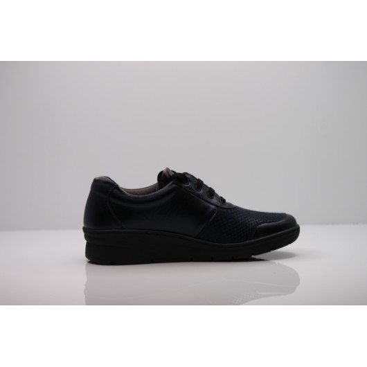 Pólbuty damskie zdrowotne granatowe Comfortabel