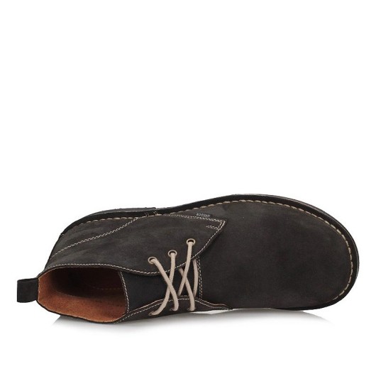 Trzewiki damskie zamszowe czarne Gregor