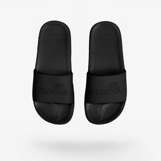 Kultowe klapki męskie basenowe Kubota Plain czarne