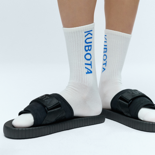 3-pak Skarpet Kubota sport 5 szaro-biało-kobaltowe