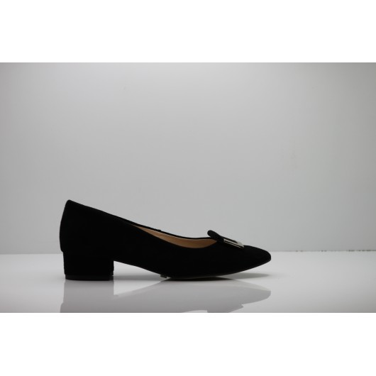 Niskie czółenko zamszowe skórzane Embis