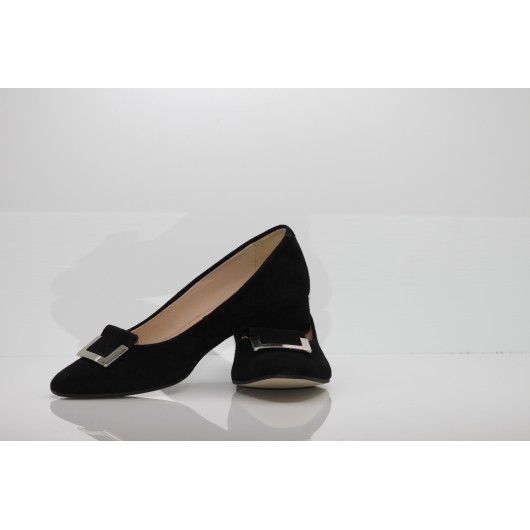 Niskie czółenko zamszowe skórzane Embis