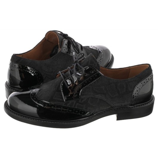 Półbuty damskie skórzane Nessi czarne