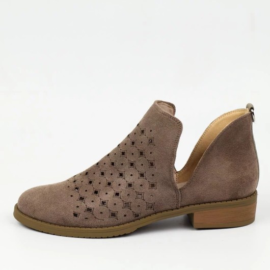 Brązowe botki ażurowe M.daszynski
