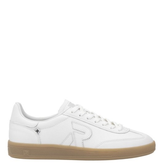 Białe sneakersy Rieker skórzane