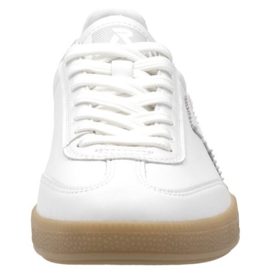 Białe sneakersy Rieker skórzane