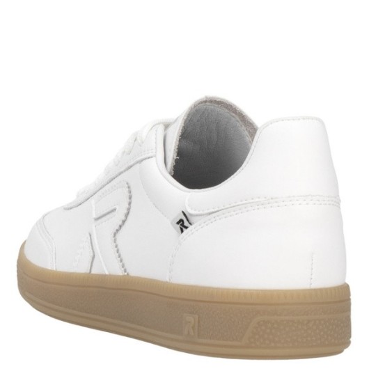 Białe sneakersy Rieker skórzane