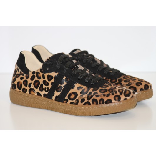 Sportowe skórzane buty damskie Kampa panterka