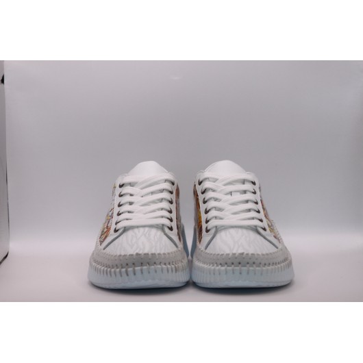 Obuwie sportowe damskie skórzane białe Loretta Vitale