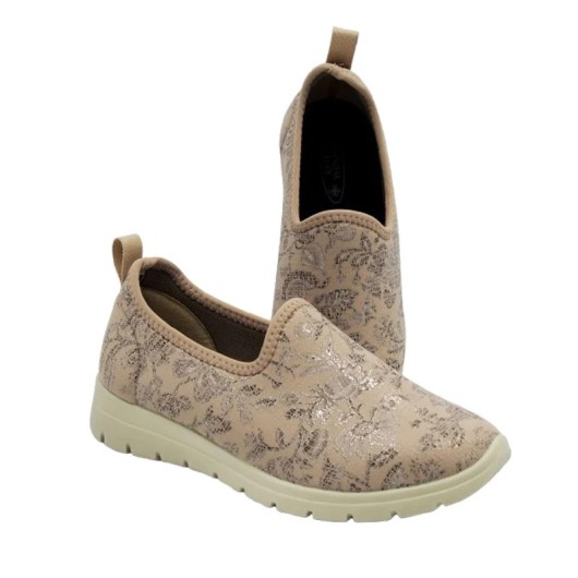 Półbuty damskie zdrowotne ze streczem Sanital Flex na wrażliwe stopy