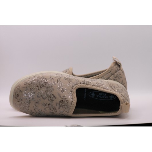 Półbuty damskie zdrowotne ze streczem Sanital Flex na wrażliwe stopy