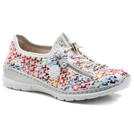 Półbuty damskie Rieker multikolor