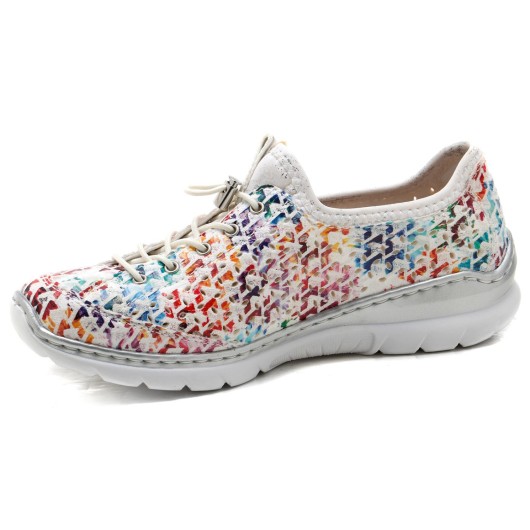 Półbuty damskie Rieker multikolor