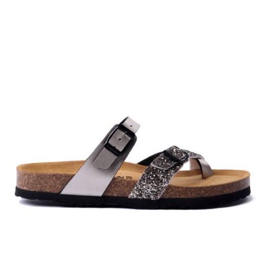 Klapki japonki damskie Dr.Brinkmann oryginalne 700709-92 silber