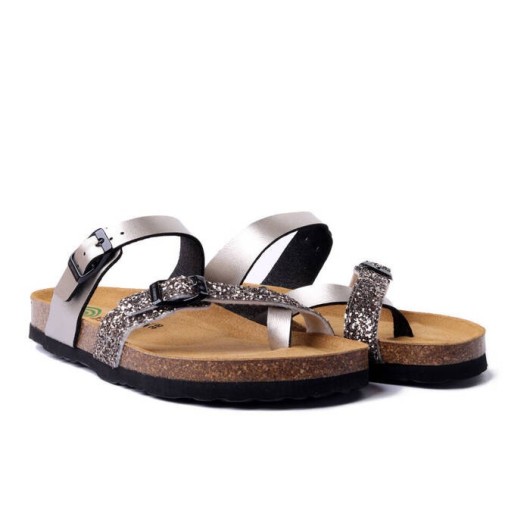 Klapki japonki damskie Dr.Brinkmann oryginalne 700709-92 silber