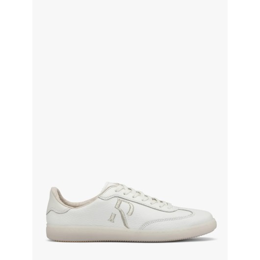 Białe półbuty sportowe Ryłko z dekoracyjnym haftem