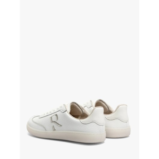 Białe półbuty sportowe Ryłko z dekoracyjnym haftem