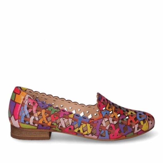 Półbuty skórzane wielokolorowe Modo 209-CLR 40