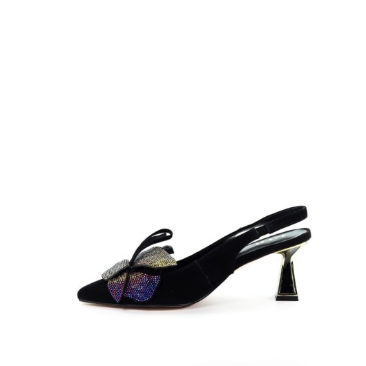 Damskie sandały czarne GOE RR2N4220