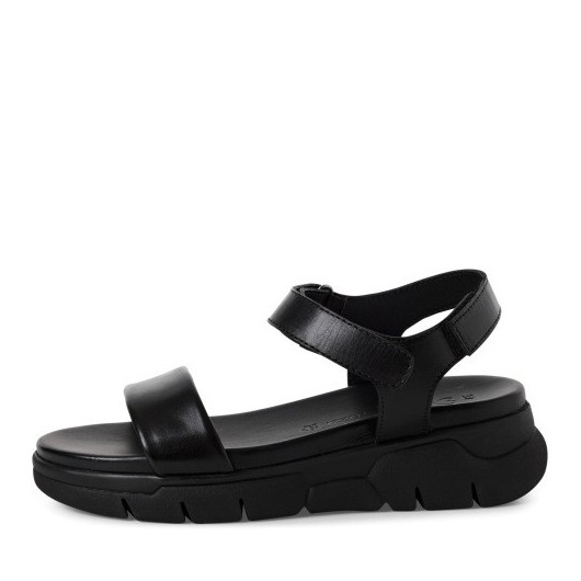 Sandały damskie czarne na platformie Marco Tozzi 2-28796-42