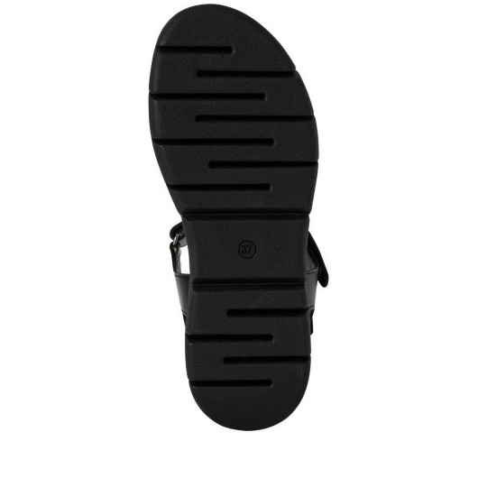 Sandały damskie czarne na platformie Marco Tozzi 2-28796-42