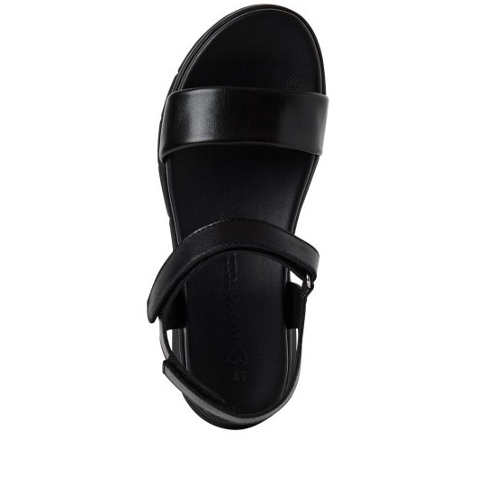 Sandały damskie czarne na platformie Marco Tozzi 2-28796-42